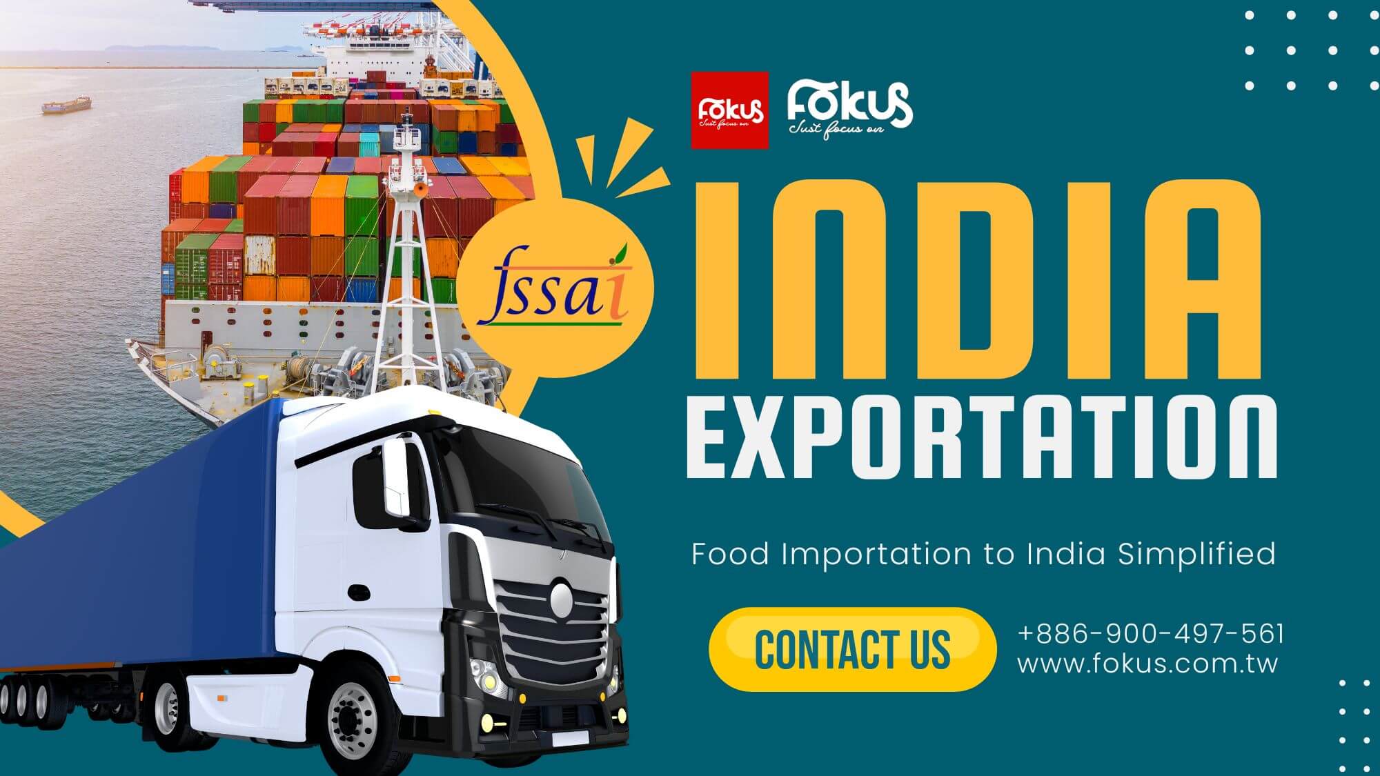 Fokus Inc. shipment of bubble tea ingredients prepared for export to India